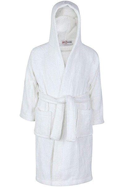 EVX Ev-x - Kapüşonlu Bedenli Çocuk Bornoz %100 Pamuk