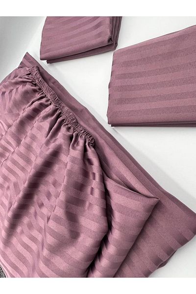 pınarhome collectıon Cearșaf de pat elastic din satin + husă de pernă cu husă (adâncime de colț înaltă) *** ultima tendință***