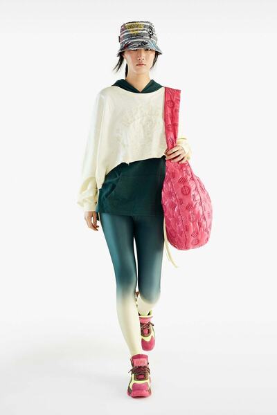 VDR Koyu Yeşil Sarı Tayt 11321