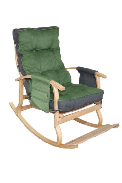 Reyo Home Lidya Lüks Çift Minderli Sallanan Sandalye Tv Koltuğu