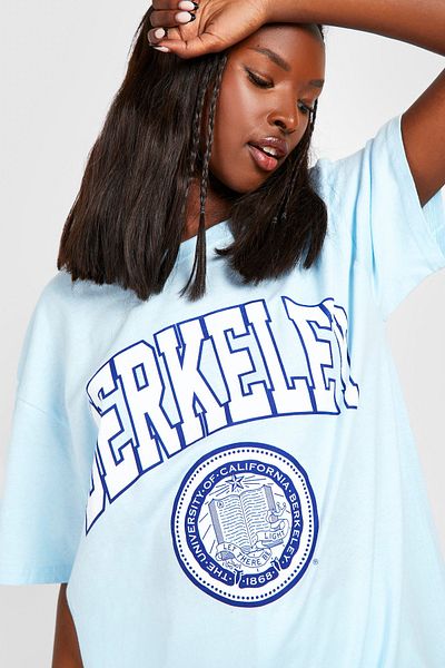 Machetta Μπλουζάκι Baby Blue Berkeley με στάμπα Oversize