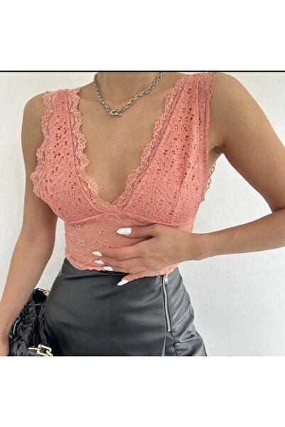Elizar Moda Dantelli Likralı Bralet