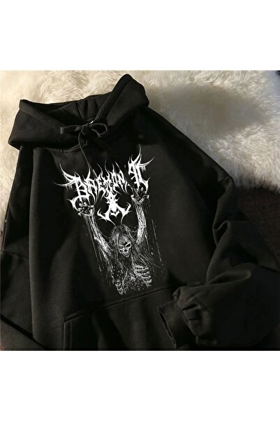 GALASHOP Gotik Yeni Kapüşonlu Sweatshirt