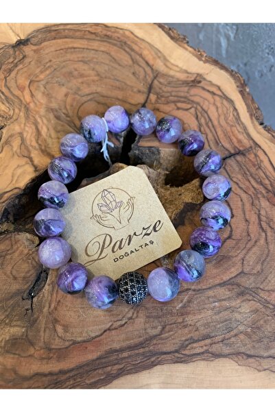 parze doğaltaş Charoite Bracelet