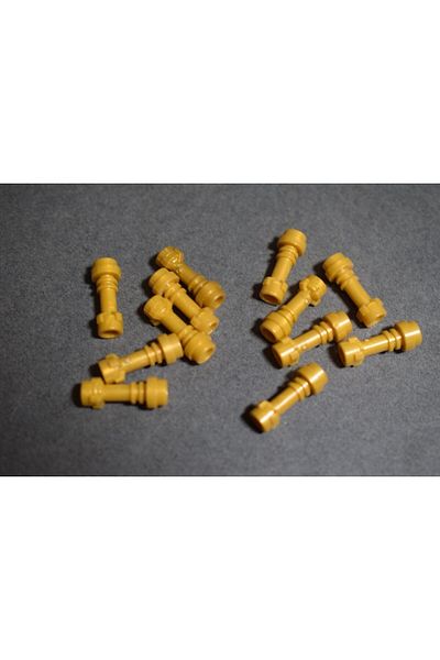 LEGO Original Accessory Custom Star Wars Mini Figure Lightsaber Gold Lightsaber Hilt 2 Pieces