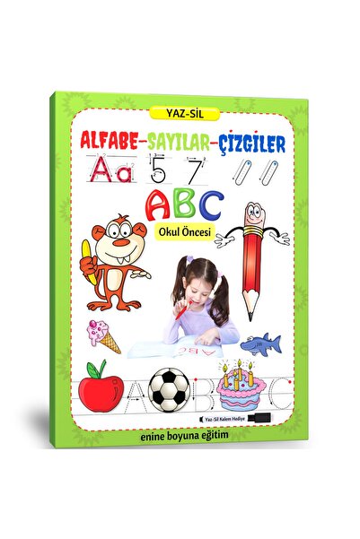 Enine Boyuna Eğitim كتاب محو الكتابة الفائق (الحروف الأبجدية-الأرقام-الخطوط)