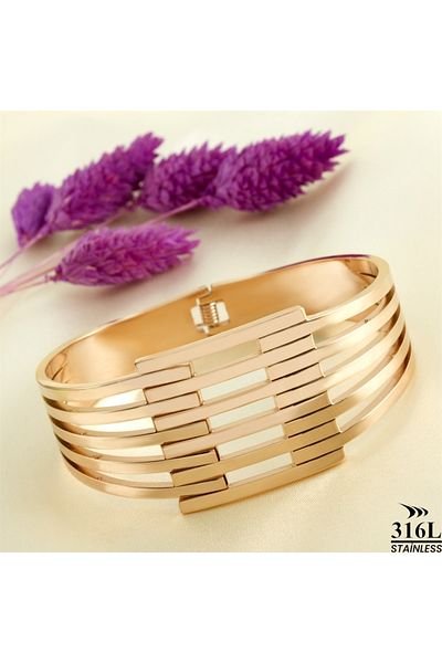 Calypso Luxury Steel Handcuff Bracelet