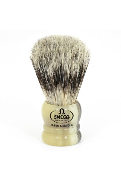 Omega 11047 Mini Boy Cüce Seyahat Tipi Karışık Doğal Kıl Tıraş Fırçası Italya...