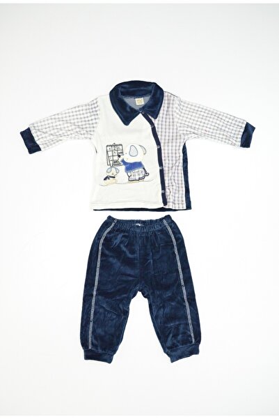 Baby Slon Kids Clup Mevsimlik Kadife Ayılı Erkek Takım