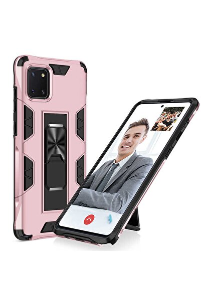 ZM STORE Samsung Galaxy A81 (note 10 Lite) Zore Kılıf Tank Zırh Metal Yüzüklü...