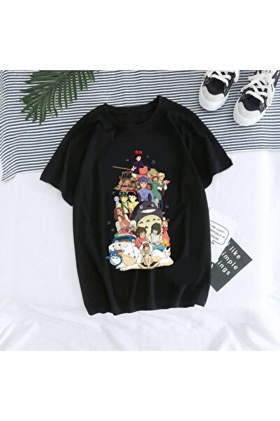 GALASHOP تي شيرت توتورو ستوديو جيبلي قوطي للجنسين موديل 78