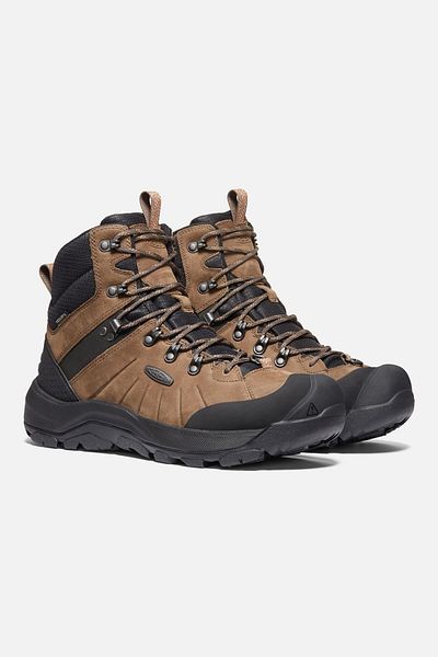 Keen Revel 4 Mid Polar M-dark Earth/caramel - Αδιάβροχες ανδρικές μπότες χιονιού - ανοιχτό καφέ