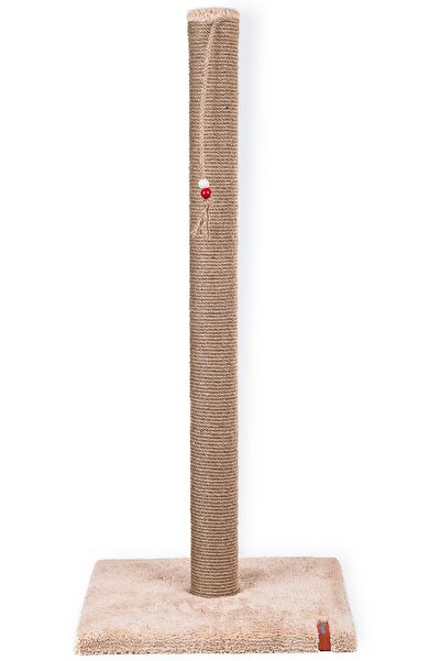 PUGALO 82cm Luxury Scratching Board with Catnip Jute Scratching Cream Cushion Surface