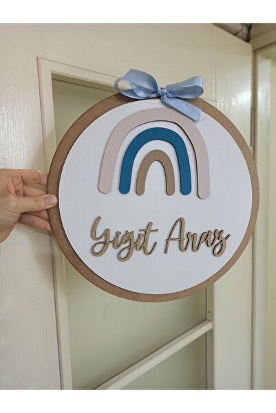 Işıklıtoplardükkanı Rainbow - Gökkuşağı Çocuk Odası Kapı Süsü - Duvar Panosu ...