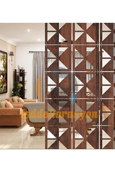 tsddekorasyon Tsd Dekorasyon Ahşap Oda Bölücü/seperatör/duvar Paneli Ceviz Rengi