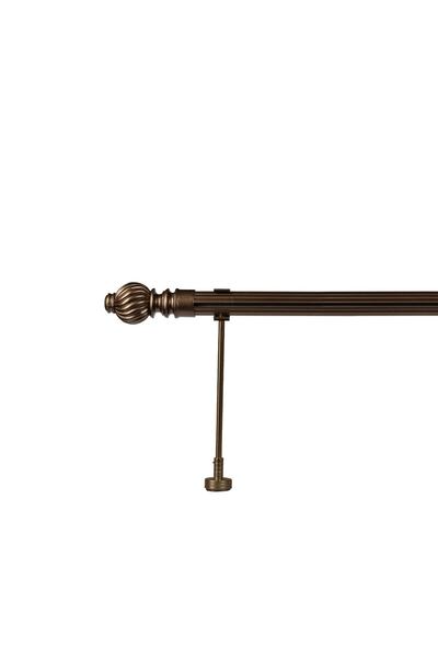 RUSTIKCIM Antik Rustik Bronz Fon Perde Askısı Krb-1 125 Cm