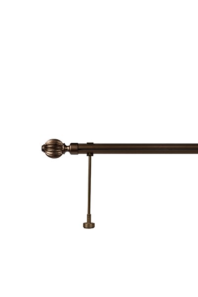 RUSTIKCIM Antik Rustik Bronz Fon Perde Askısı Krb-7 175 Cm