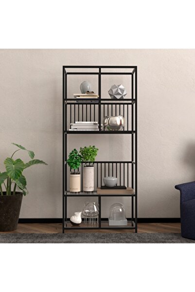 Marsah Home Nina Metal Kitaplık Siyah