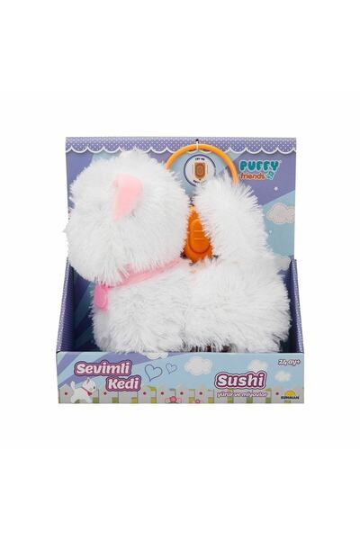 Sunman 3377 Sevimli Kedi Sushi Sesli ve Hareketli -Sunman