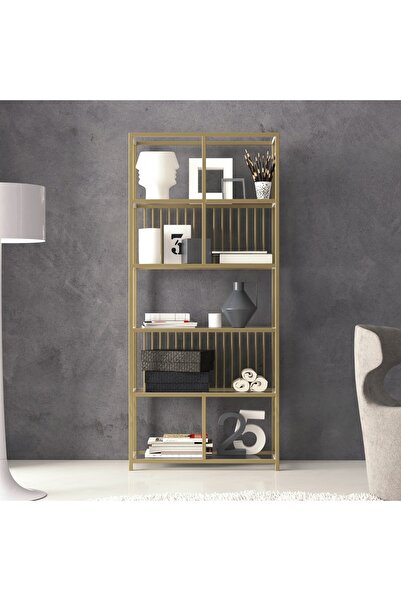 Marsah Home Nina Metal Kitaplık Gold