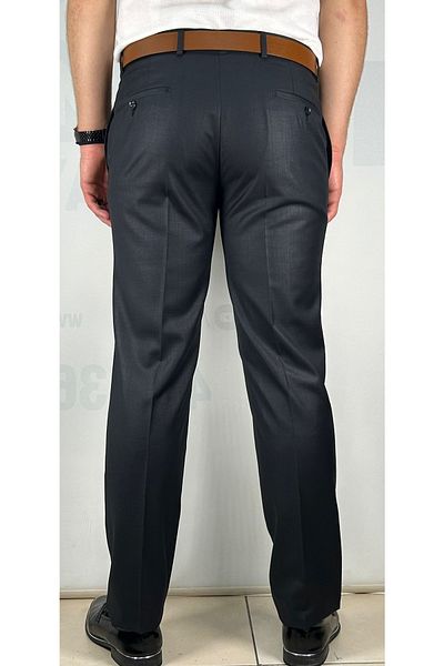 Bomonti High Quality Slim Men's Dark Gray Flexible Knee-Lined Fabric Trousers