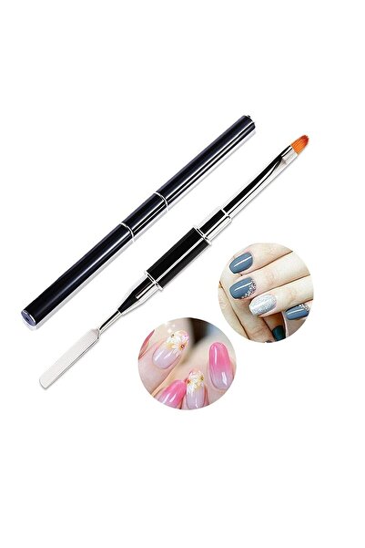 Beauty Box Poly Gel Kaliteli Nail Art Fırçası Çift Taraflı Kronklu Kalite Gar...