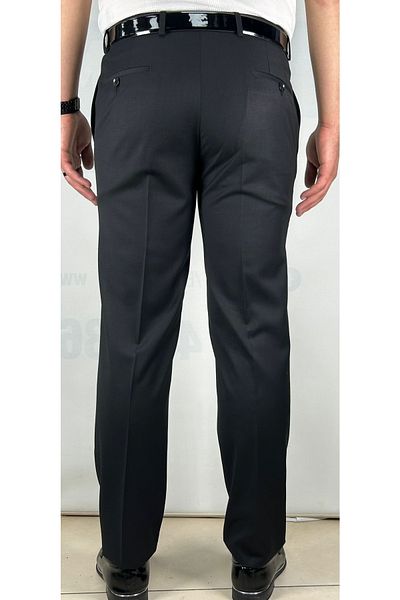 Bomonti High Quality Slim Men's Black Flexible Knee-Lined Fabric Trousers