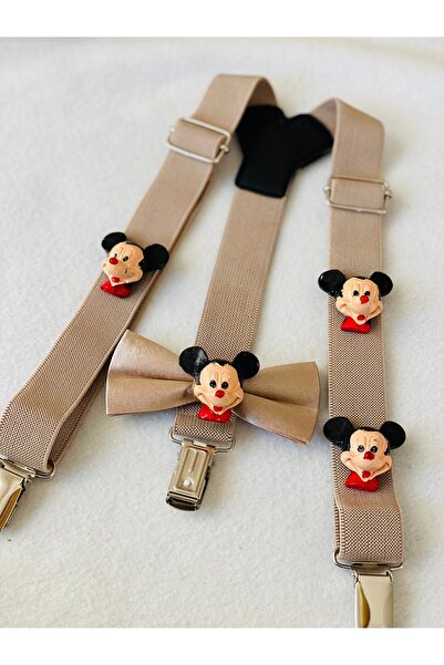 GELABLA Mickey Konseptli Askı Papyon Set
