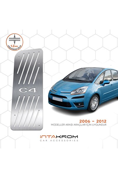 İntachrom Citroen C4 Picasso Krom Ayak Dinlendirme Pedalı 2010 - 2019