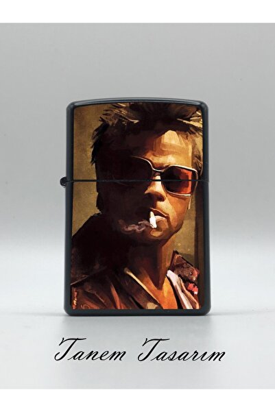 Tanem Tasarım Dövüş Kulübü Fight Club Tyler Durden - Benzinli Metal Çakmak Uv...