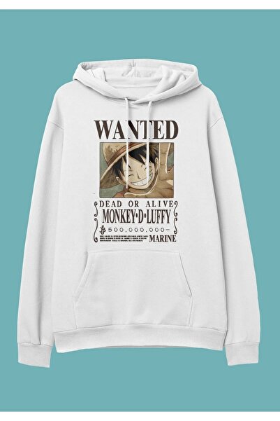 zip moda سويت شيرت بقلنسوة مطبوع عليه شخصيات الرسوم المتحركة ون بيس مونكي دي ...