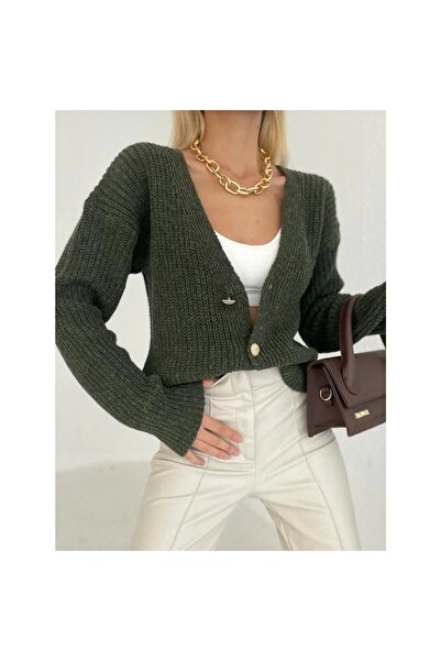 Aworlddesign Örgü Kısa Hırka Ceket