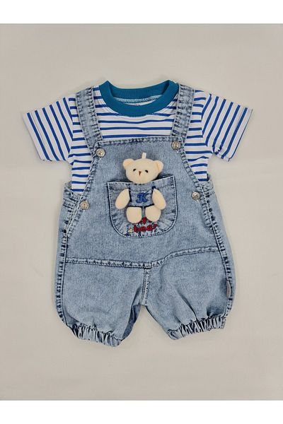 Kity Mity Short Leg Jeans Gardener Salopet Double Set