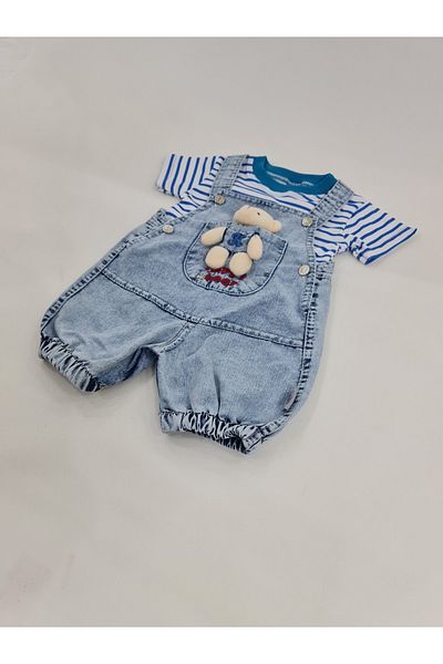 Kity Mity Short Leg Jeans Gardener Salopet Double Set