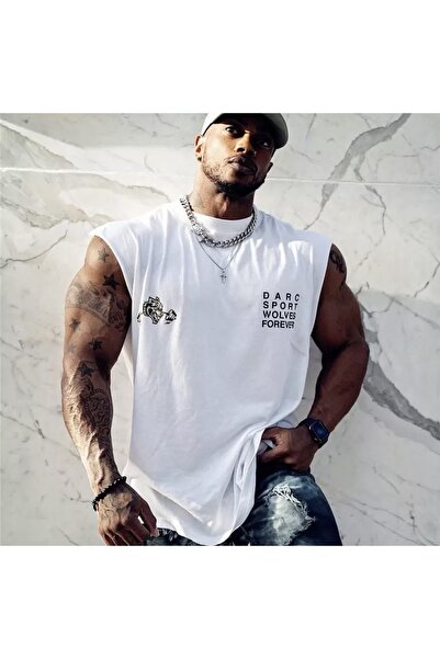 PUNIX Special Production Crew Neck Darc Sport Printed 100% Cotton Sleeveless ...