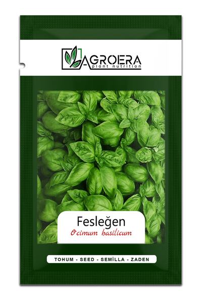 AGROERA Yeşil Fesleğen/reyhan Tohumu-geniş Yapraklı 2100 Adet / 3 Gr.