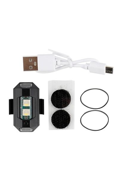 ULAS Hko mini Çakarlı Rgb Usb Li Sarjzlı Ucak Led