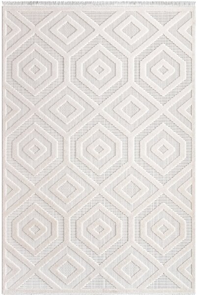 İpek Halı Almond 11404 Saçaklı Halı