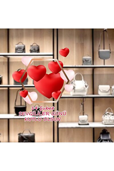 Aysprint 14 februarie Ziua Îndrăgostiților Set de autocolante pentru uși din ...