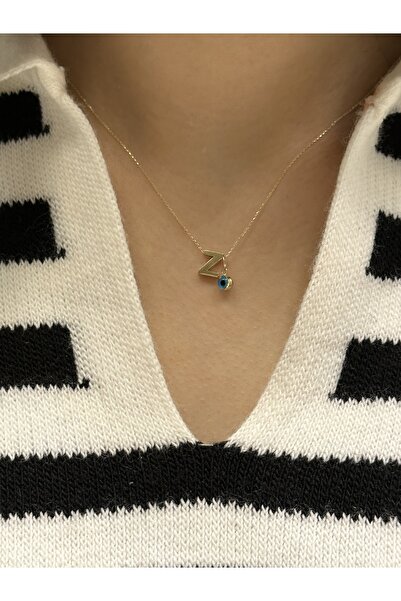 Hakan Güler Kuyumculuk Altın Nazar Boncuklu Z Harfli Zincir