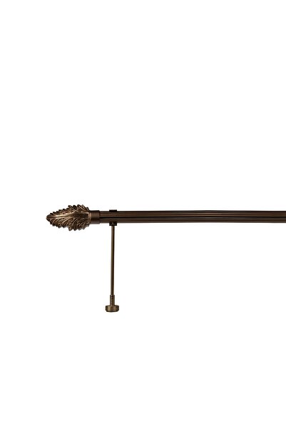RUSTIKCIM Antik Rustik Bronz Fon Perde Askısı Krb-11 300 Cm