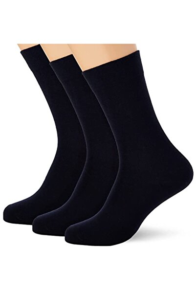 Komten Ανδρικές μαύρες κάλτσες 3 τεμαχίων