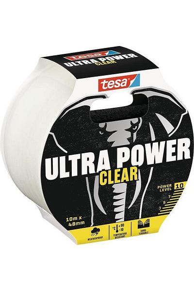 Tesa Ultra Power Διαφανής Επισκευαστική Ταινία Διαφανής 10mx48mm 56496