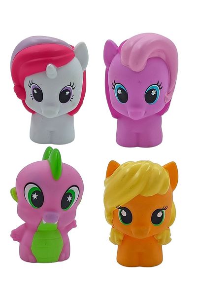 PopŞeker My Little Pony Playskool Friends - مجموعة من 4 شخصيات، ألعاب المهر مقاس 6.5 سم