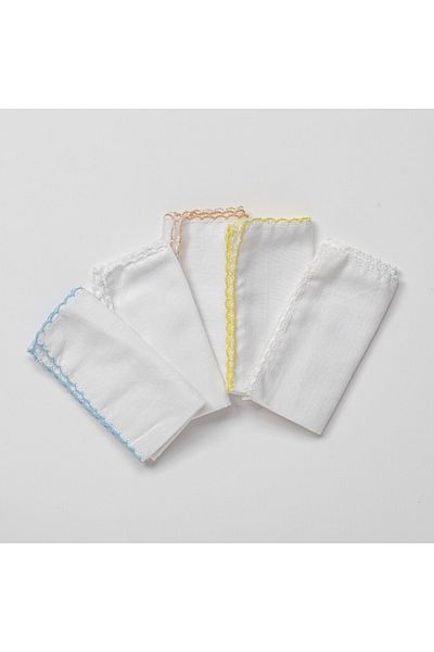 andywawa Set of 5 Basic Baby Mouth Wipes - 25X25 cm Ac23781