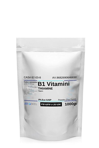 Aromel B1 Vitamini Tiamin | 1 Kg | Thiamine HCL