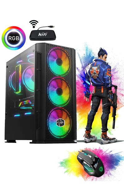 Zeiron Royal X40 I3-10100f 8gb 512gb Nvme M.2+320gb Gtx1660 Super Oyuncu Masa...