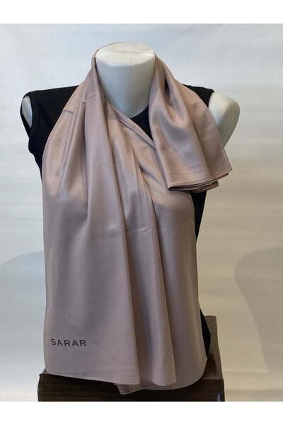 Sarar Deri Görünümlü Çift Taraflı Şal Srrderı Koyu Pudra