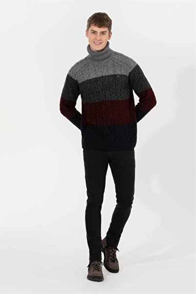 U.S. Polo Assn. U.s. Polo Erkek Tam Boğaz Örgü Triko 1454630 Human 033 Lacivert