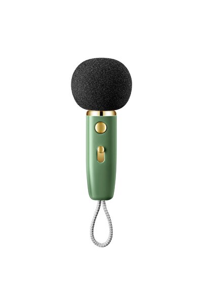DIVOOM Ditoo-mic Yeşil Karaoke Mikrofonlu Uyarlanabilir Piksel Ekranlı Bluetooth Hoparlör